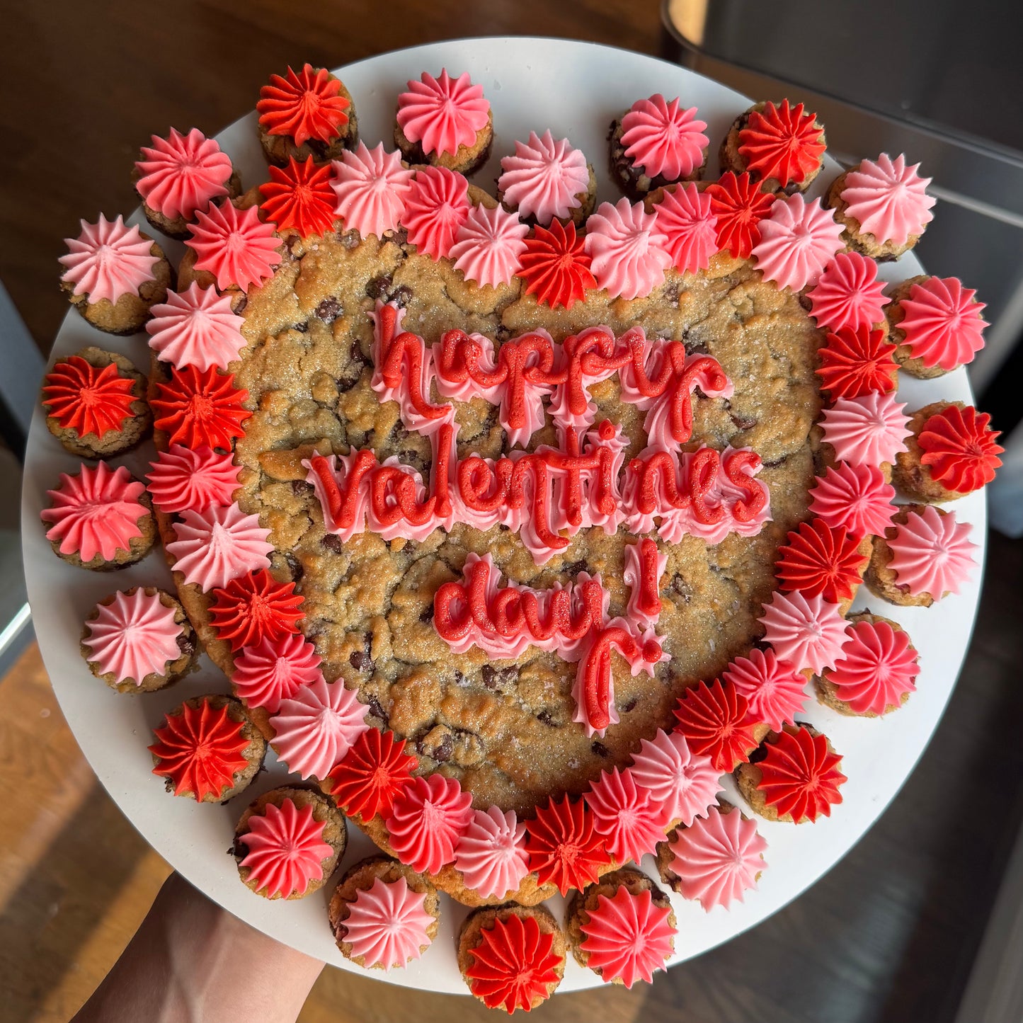 Heart Shaped Cookie Cake