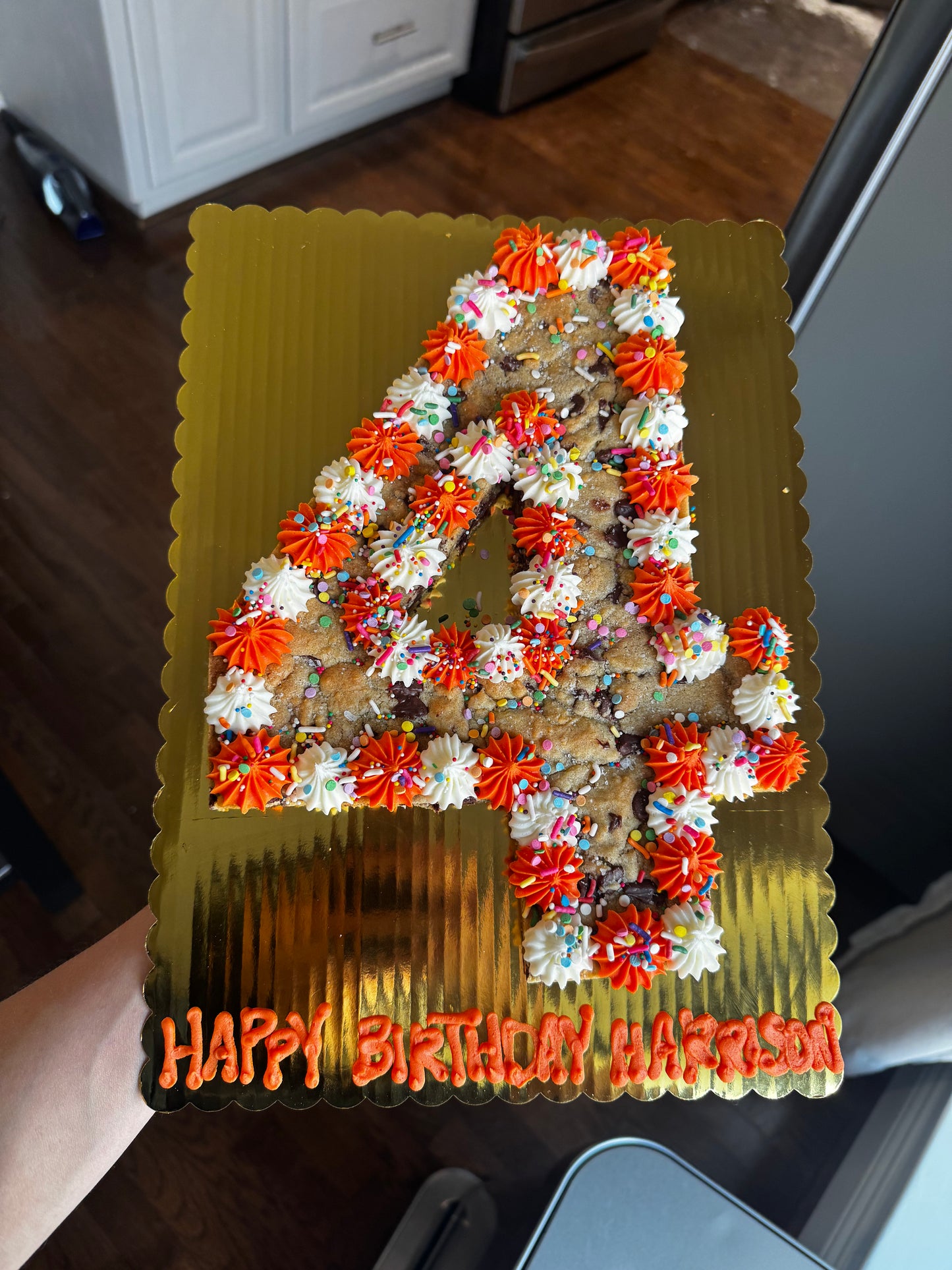 Number Cookie Cake