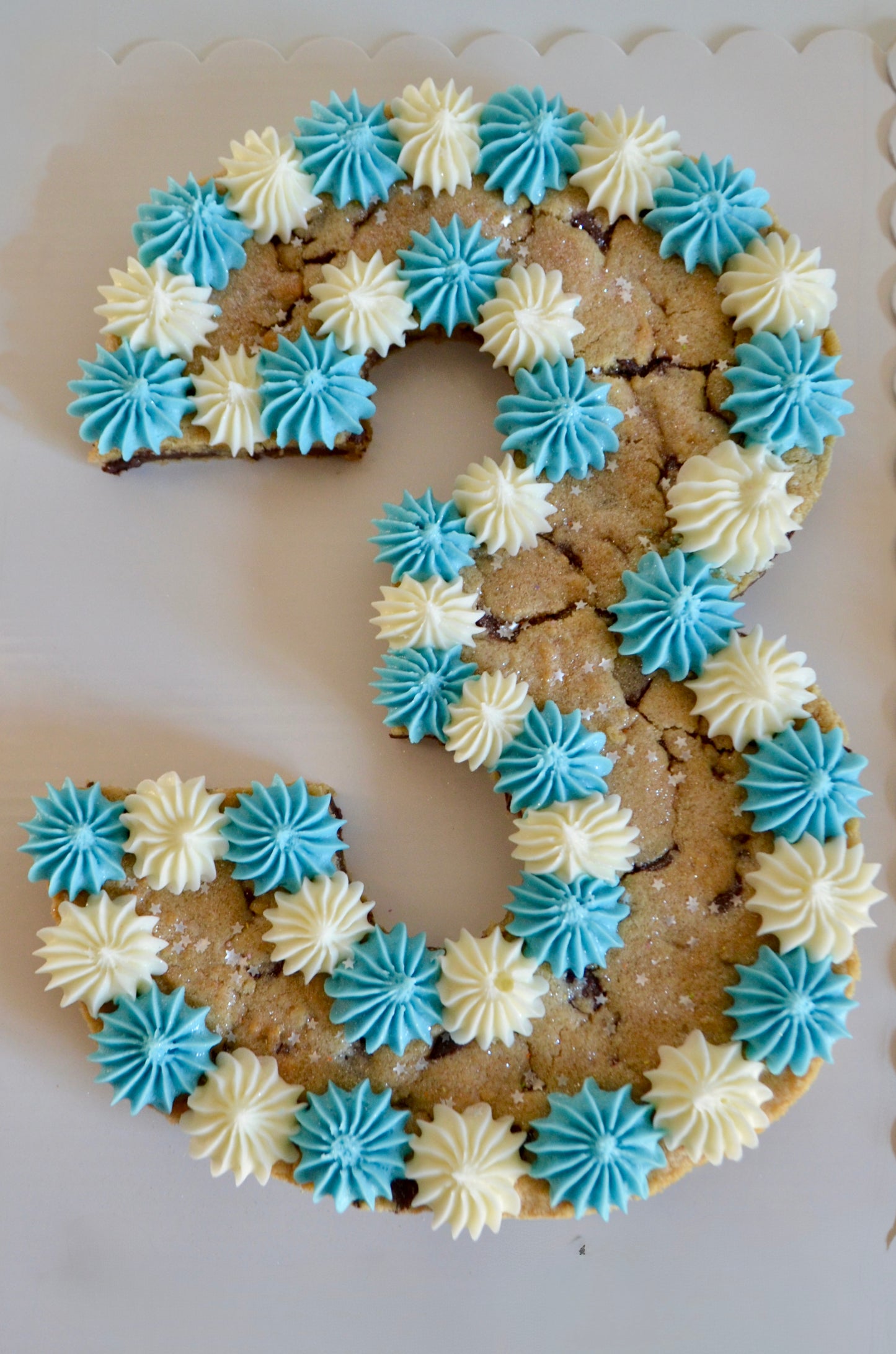 Number Cookie Cake
