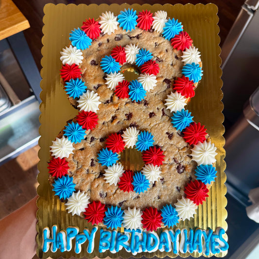 Number Cookie Cake