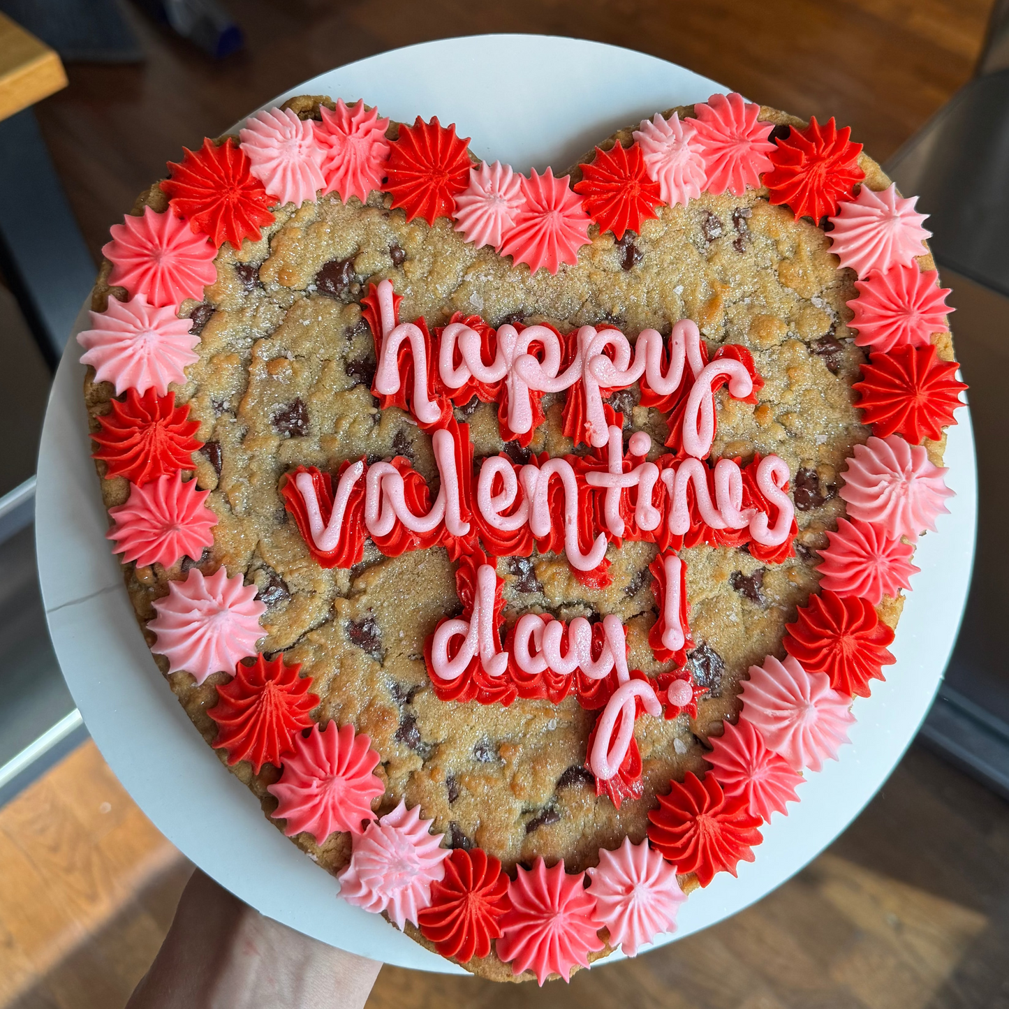 Heart Shaped Cookie Cake
