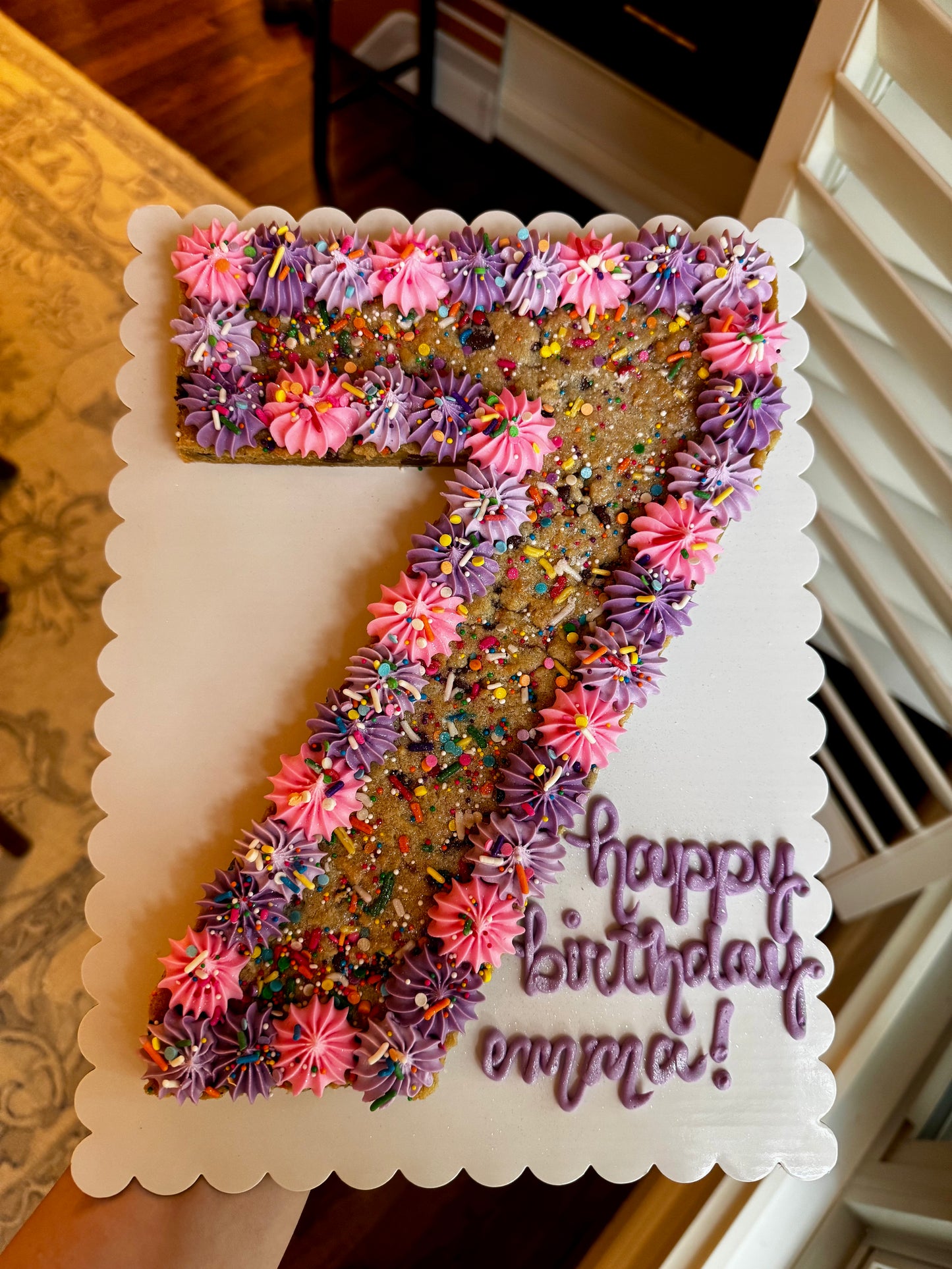 Number Cookie Cake