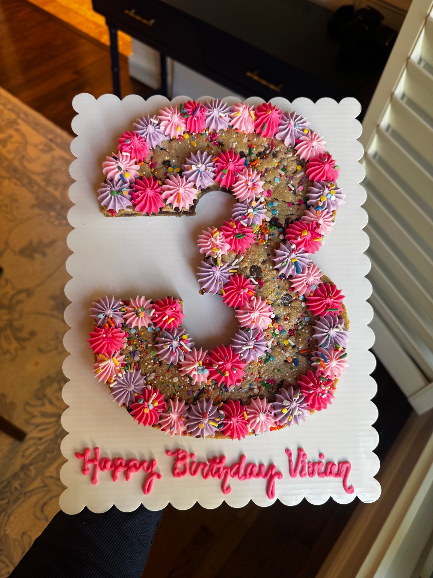 Number Cookie Cake