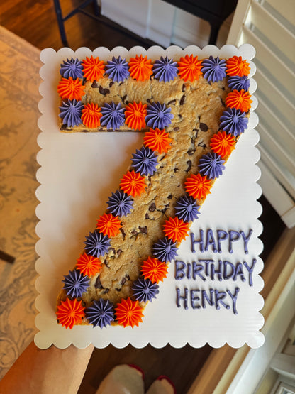 Number Cookie Cake